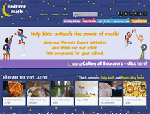 Tablet Screenshot of bedtimemath.org